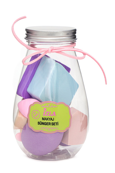 İzla 13 Parça Kavanoz Makyaj Süngeri Seti