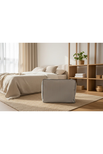 YAZICI Large Size Striped Pillow Compartments 64X45X35 cm Zippered Multi-Purp...