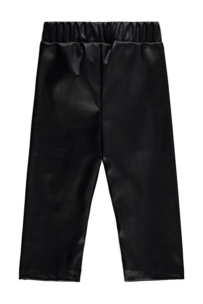 Civil Baby Colanți cu fundă piele pentru 6-18 luni - Negru 6-9 luni