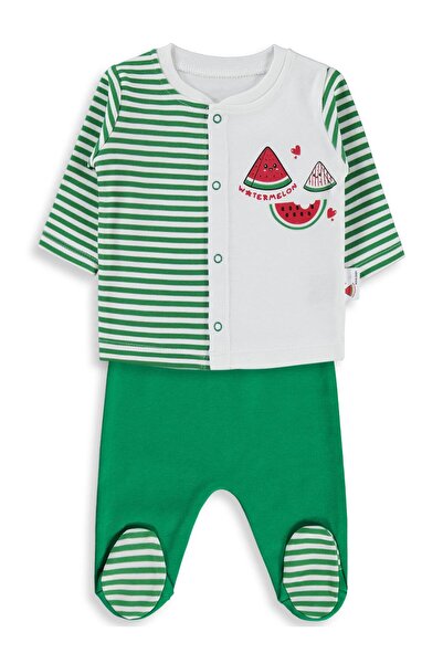 Nova Baby Пижамен комплект с аромат на диня, с отвор отпред, за бебета от 0 д...