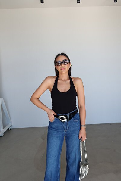 Özge Özgenç قميص داخلي مضلع بفتحة رقبة