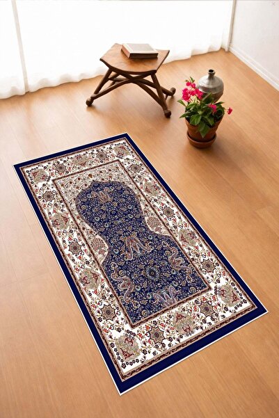 Pelura Halı Classic Pattern Digital Print Piece Non-Slip Sole Washable Prayer...