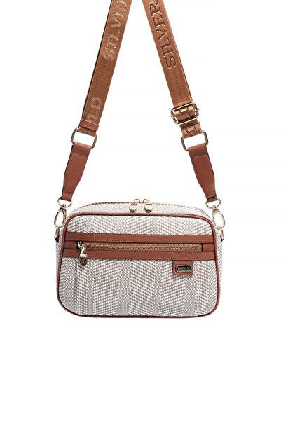 Silver Polo Silver & Polo SP1280 Γυναικείο Τσάντα χιαστί Ψάθινο Μπεζ-Ταν