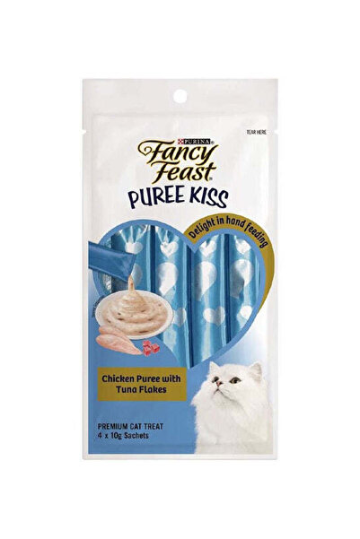 Purina Fancy Feast دجاج بيوريه كيس مع رقائق التونة 40 غرام