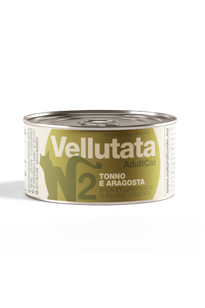 Natural Code 2 طعام قطط رطب بنكهة التونة الكريمية وجراد البحر 85 غرام