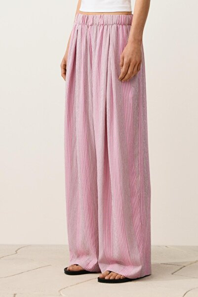 Oysho Çizgili düz kesim pantolon