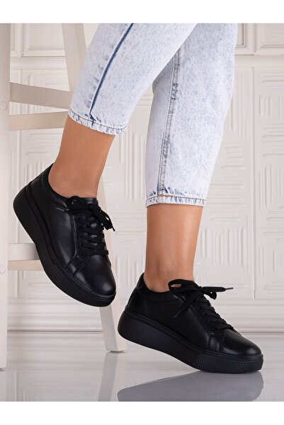 ANGEL BLUE Aziva Women's Casual Black Shoes Made from Leather, Size 39