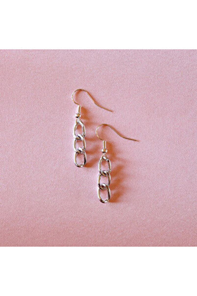 Shiklik Silver Color Classic Stylish Dangle Chain Earrings