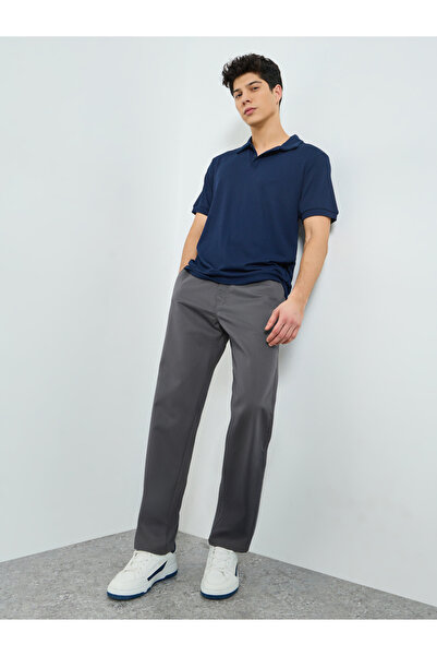 Styli Men Grey Relaxed Fit Trousers