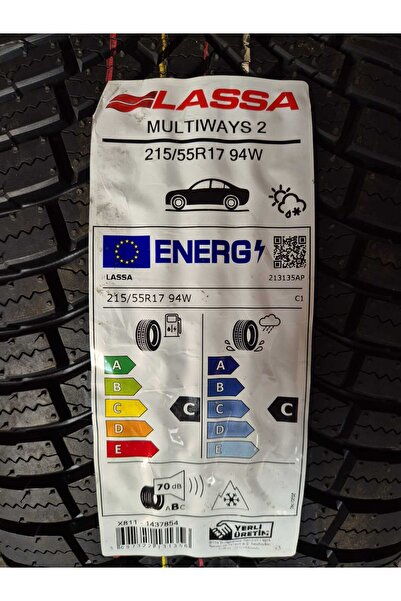 Lassa 215/55R17 MULTİWAYS 2 2026 4 MEVSİM 4 ADET TAKIM