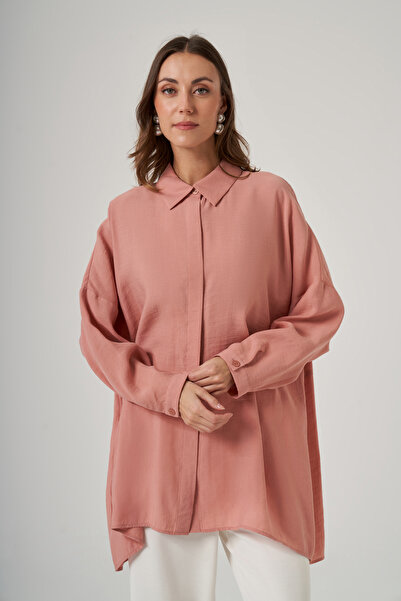 Nuss Oversized Basic Summer Shirt 3001 Nude
