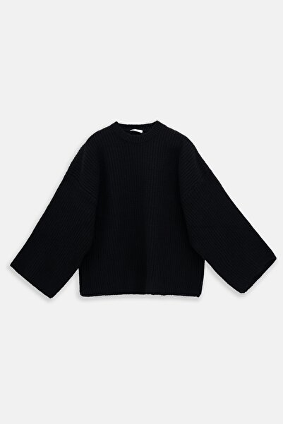 EBU Prive Women's Oversized Knitwear Sweater Black