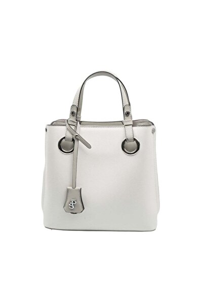 Silver Polo Silver & Polo SP975 Femei geantă de mână Alb uni-Gri închis