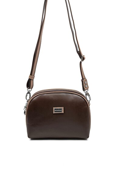 Silver Polo Silver & Polo SP765 Γυναικείο Τσάντα χιαστί Flat Brown-Latte