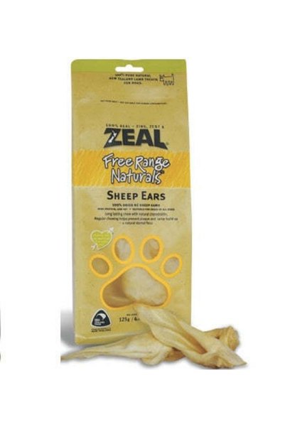 Zeal Pet Food Sheep Ears Dog Treats 125G
