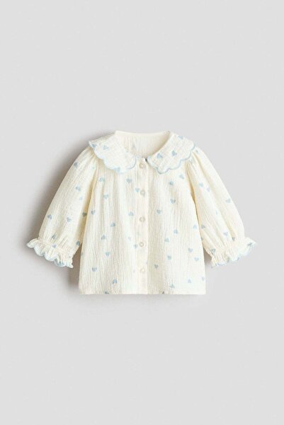 H&M Cotton muslin blouse