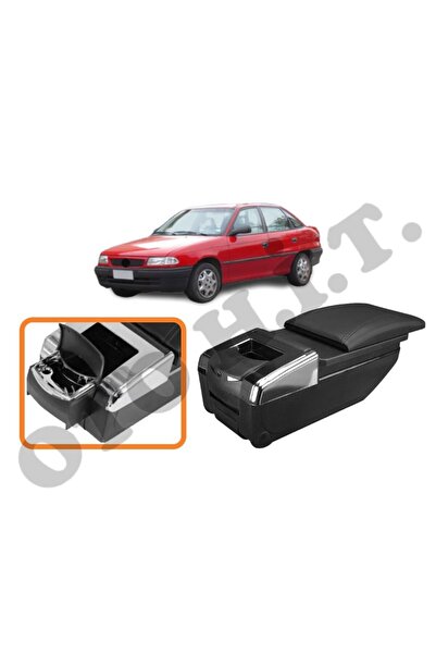 OTO H.İ.T. OPEL ASTRA F UYUMLU BARDAKLIKLI LÜKS KOL DAYAMA KOLÇAK SİYAH İTHAL.