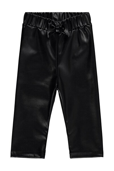 Civil Baby Κολάν με φιόγκο Δερμάτινο 6-18 μηνών - Μαύρο 6-9 μηνών