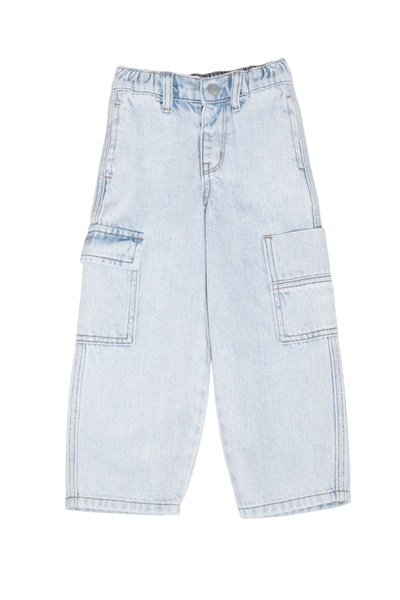 GUTZTOY By Styli Kids Cotton Blend Cargo Jeans - Unisex
