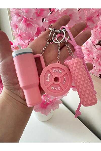 By Selen Suyolcu ترموس موديل سبورت سلسلة مفاتيح و حقيبة تشارم