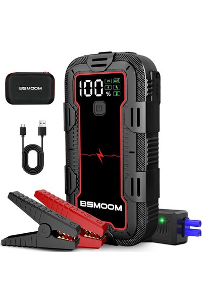 BSMOOM 5000A Jump Starter, Car Battery Jump Starter (Up to All Gas or 8.0L Di...