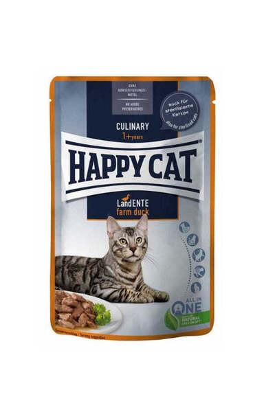 Happy Cat لحم البط من مزرعة كوليناري في صلصة 85 غرام