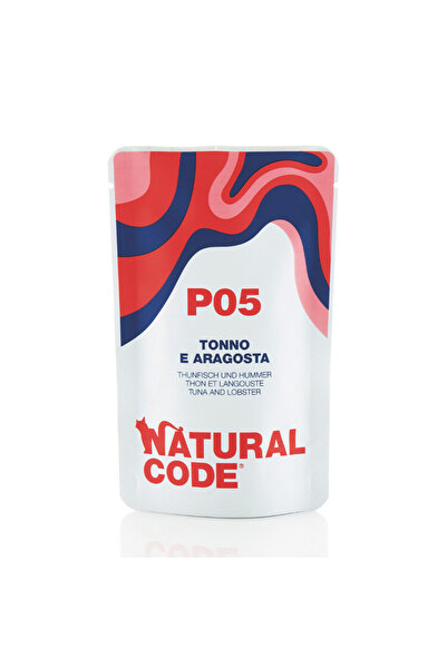 Natural Code طعام قطط رطب بنكهة التونة وجراد البحر، 70 غرام