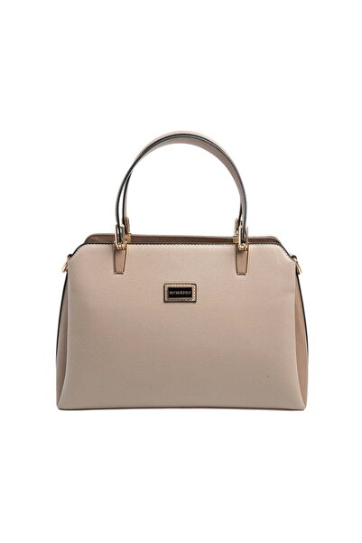 Silver Polo Silver & Polo Sp9721 Women's Clutch Bag Plain Dark Beige-Latte