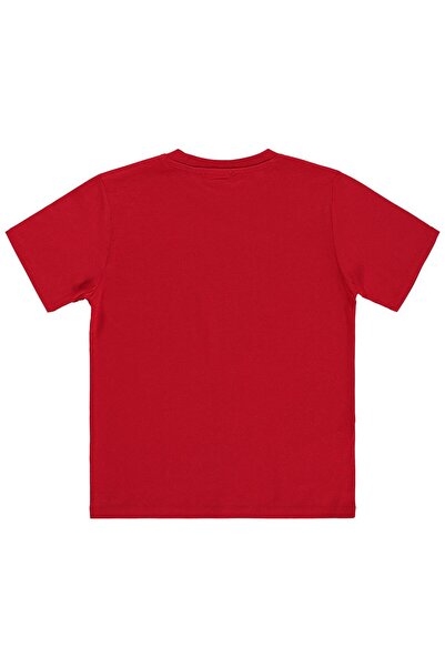 Civil Boys تي شيرت أساسي للأطفال من 6-9 سنوات - أحمر للأعمار من 7-8 سنوات