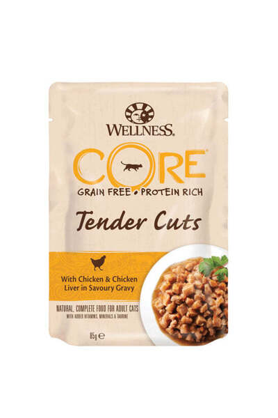 Wellness Core Tender Cuts with Chicken and Chicken Liver in Gravy Cat Wet Foo...