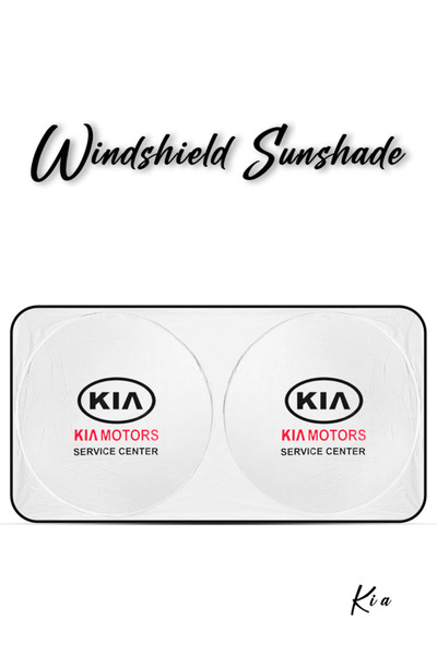 Kia Foldable Car Windshield Sunshade 150x75cm Reflective UV Heat Shield Inter...