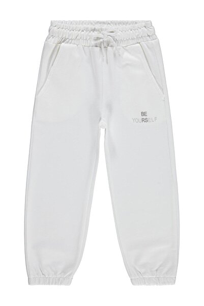 Civil Girls Girl's Sweatpants for Ages 2-5 - Off-White 4-5 Years