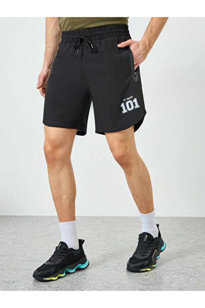 Styli Men Black Regular Fit Shorts