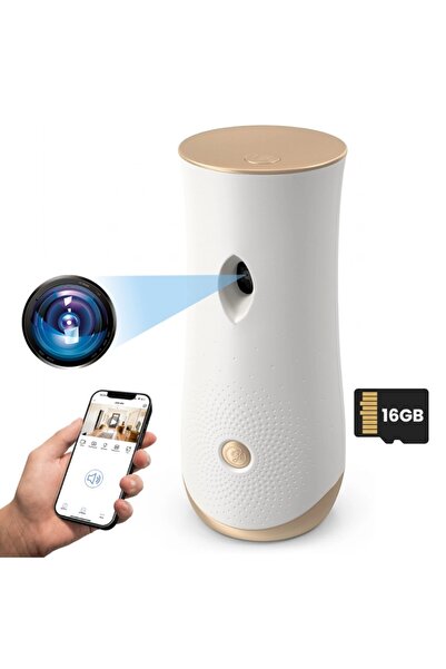 iUni Cameră Wi-Fi IP77 în odorizant, Full HD, 16GB, vizualizare live pe telefon