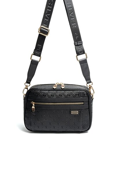 Silver Polo Silver & polo sp1280 women's Crossbody Bag logo black-black
