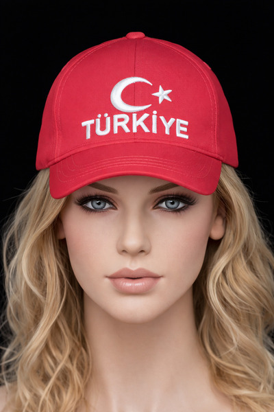 moda nokta Ay Star Turkey Patterned Hat Baseball Model Embroidery Processing