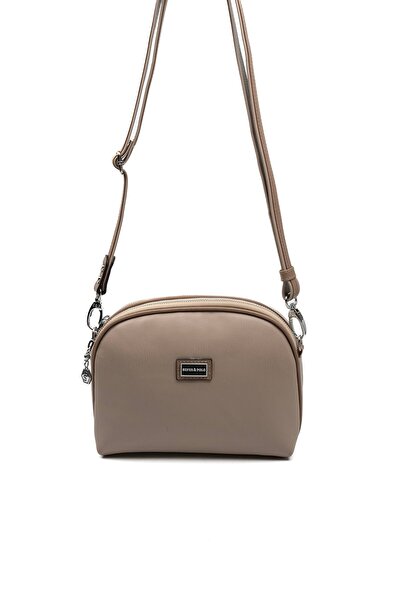 Silver Polo Silver & polo sp765 women's Crossbody Bag flat dark beige-latte