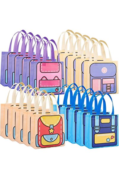 Arabest Cartoon Goodie Bags, 20 Piece Non Woven Party Favor Bags with Handles...