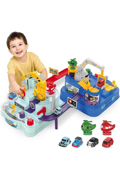 Arabest Car Adventure Toy, Track Toy for Kids,Educational Car Track Toy Set f...