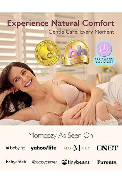 Momcozy Nursing Bras for Breastfeeding, YN46 Jelly Strip Support Comfort Maternity Bra, Seamless Sof