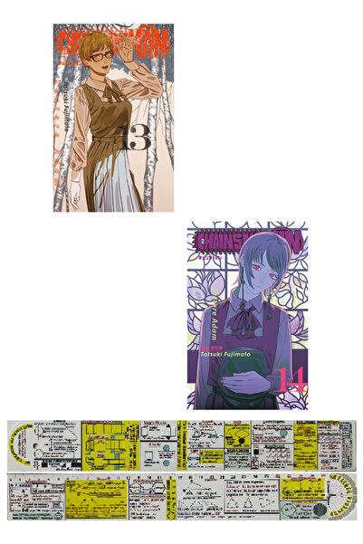 Gerekli Şeyler Yayıncılık Chainsaw Man 13-14. Ciltler Manga Seti + Özel Cetvel