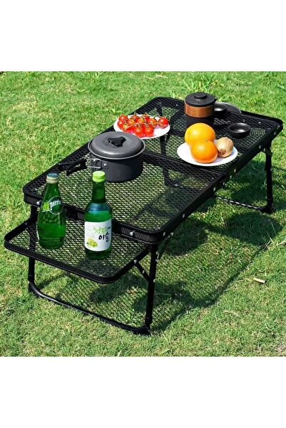 VENUSTAR Masa pliabila din plasa de fier, portabila, 70x40x20 cm