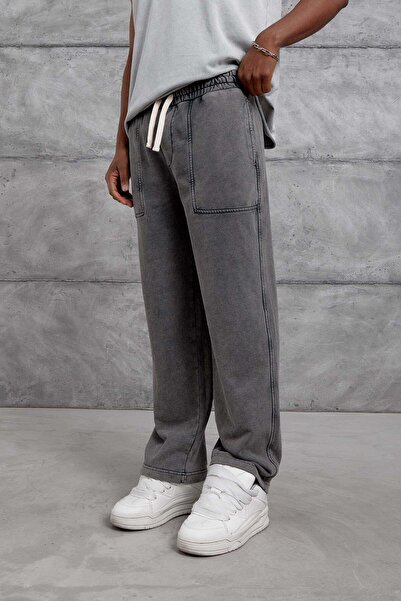 NOMARC Smoked Kare Cep Basic Washable Sweatpants