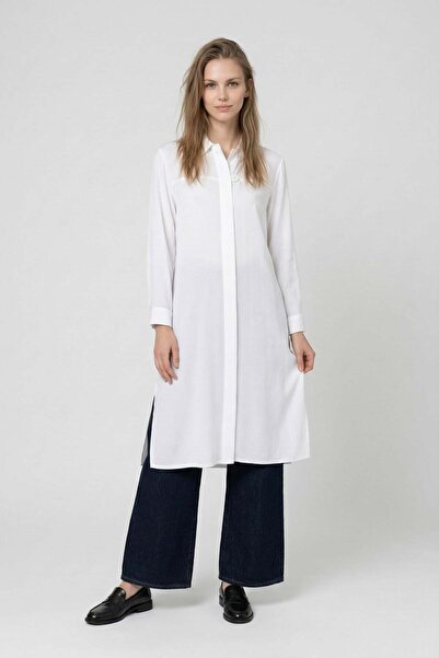 ALLDAY White-Epaulet Detail Shirt