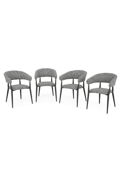 Maison Mex Set of 4 garden/terrace chairs with armrests NEXUS L.60 l.56.5 H.7...