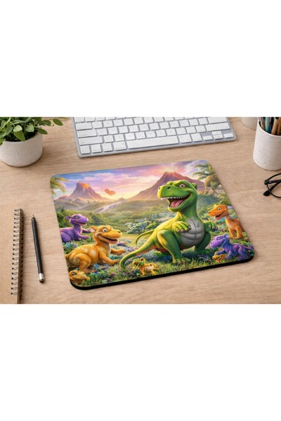 HobiShop Slatka podloga za miša sa uzorkom dinosaura 21x17,5 cm – Ravna podlo...