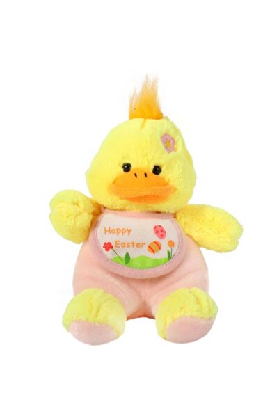 Goliat Rață de pluș roz pentru Paște, 20 cm