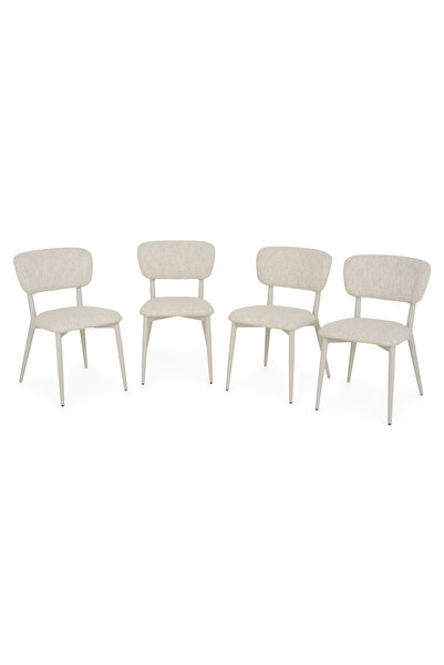 Maison Mex Set of 4 garden/terrace armchairs NEXUS L.55 l.48 H.77.5 grey/beige