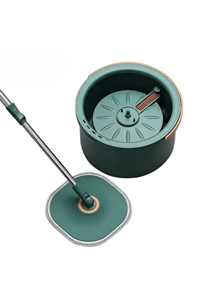Dreamramp Rotating Square Mop with Bucket - Green