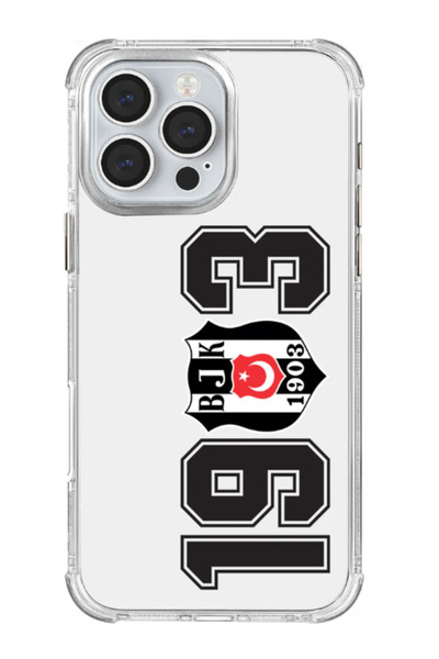 Beşiktaş License-Protected iPhone 16 Promax 1903 Transparent Phone Case "Deko...